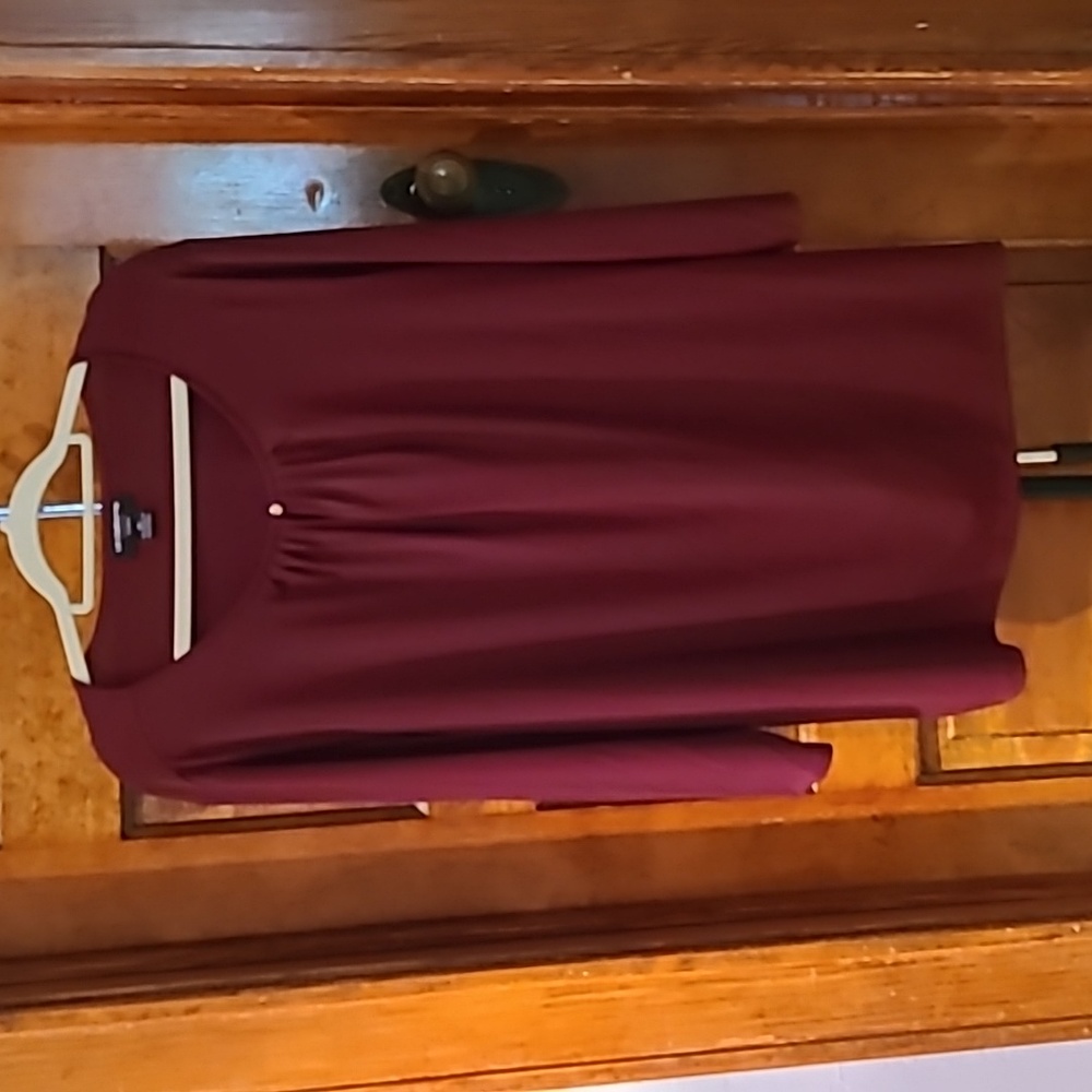Liz Claiborne Maroon Blouse